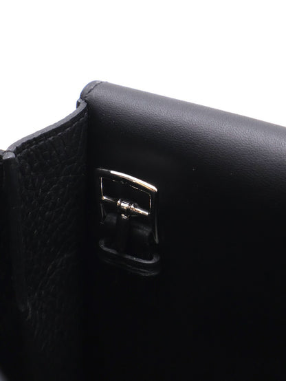 HERMES Halzan 25 - Noir 黑銀 W