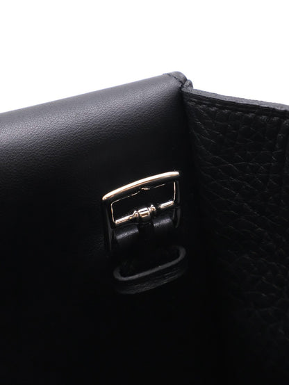 HERMES Halzan 25 - Noir 黑銀 W