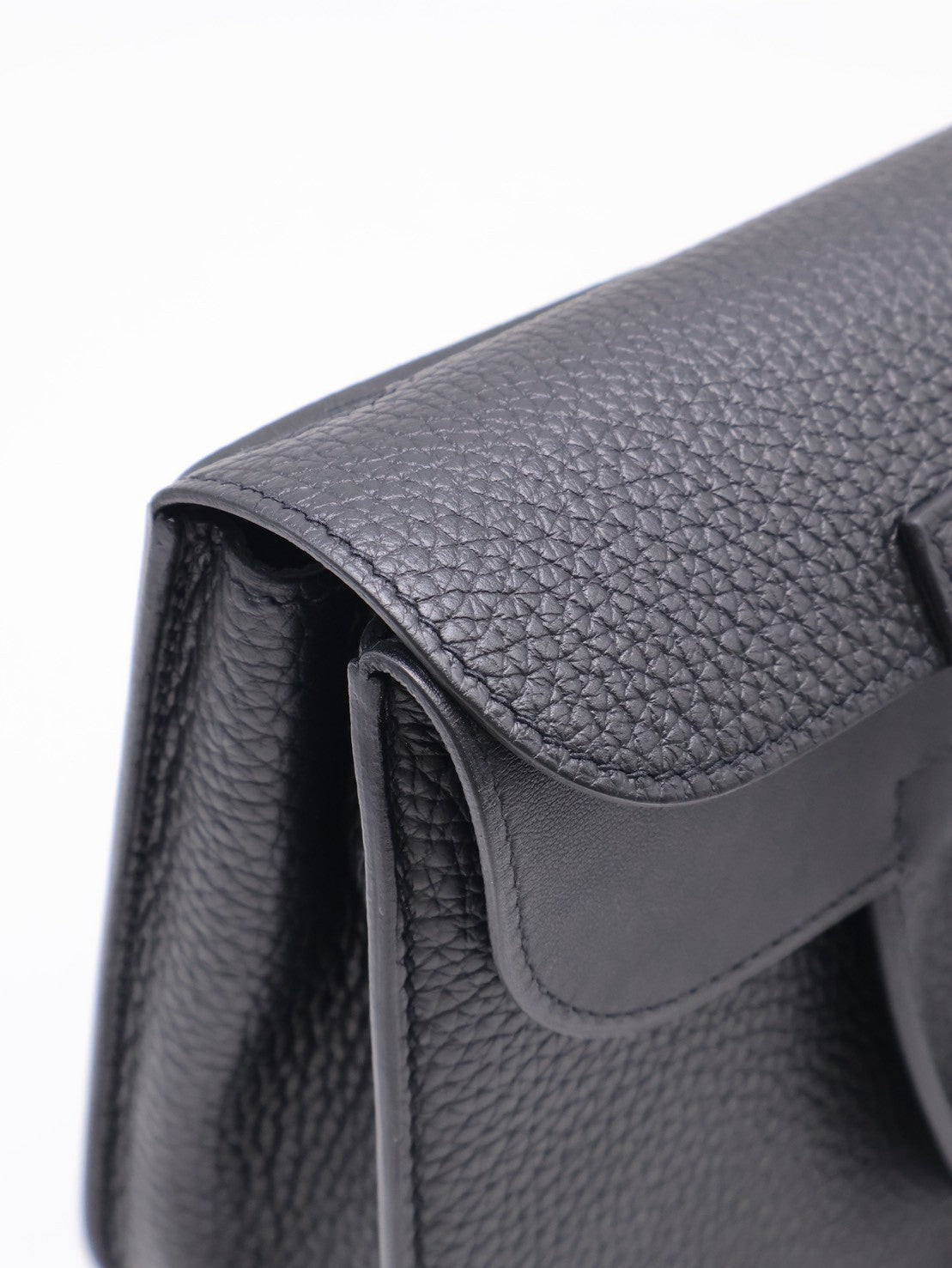 HERMES Halzan 25 - Noir 黑銀 W