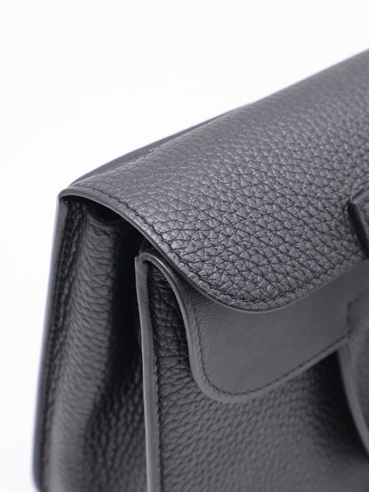 HERMES Halzan 25 - Noir 黑銀 W