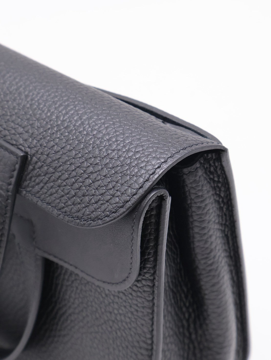 HERMES Halzan 25 - Noir 黑銀 W