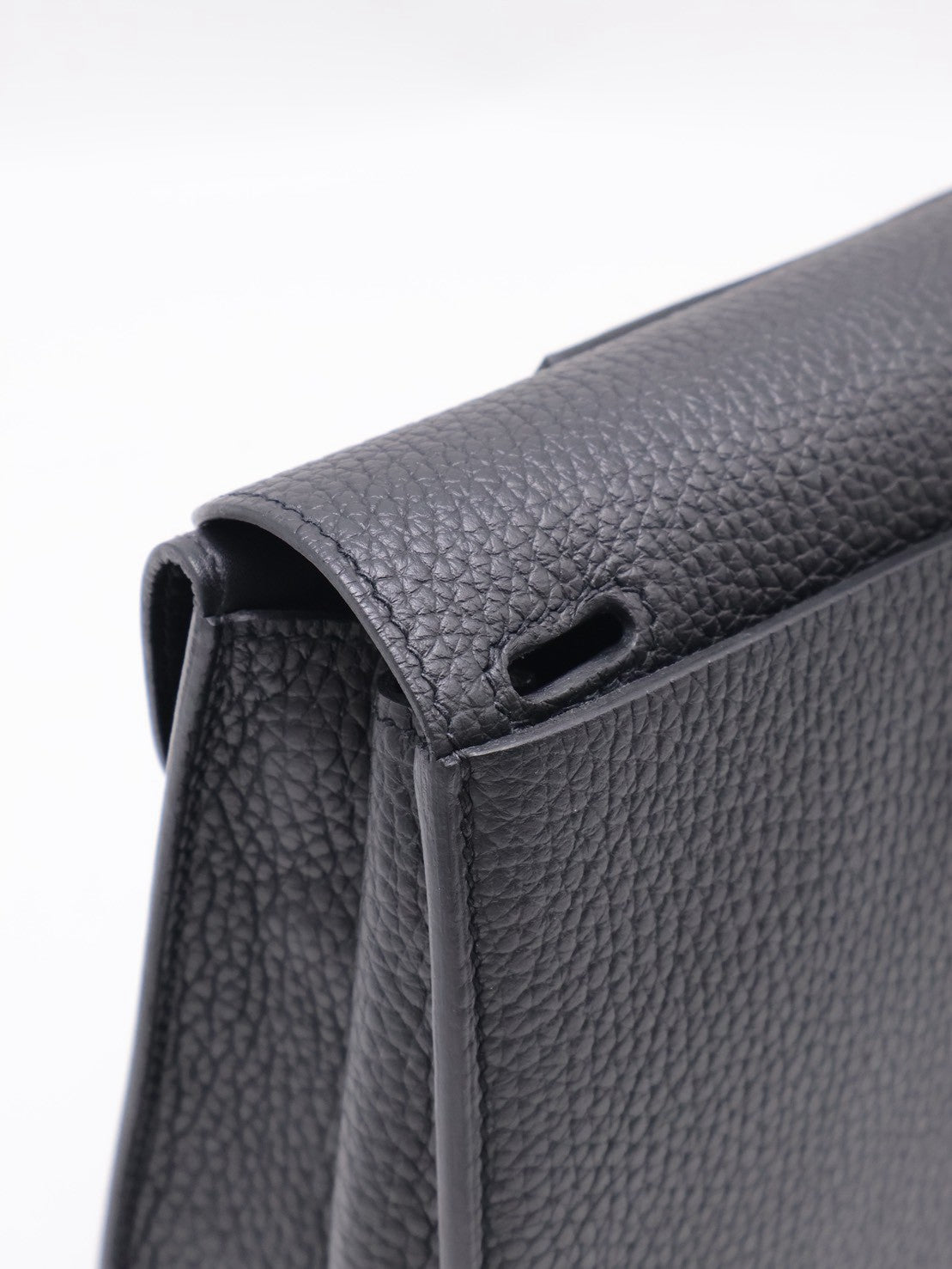 HERMES Halzan 25 - Noir 黑銀 W