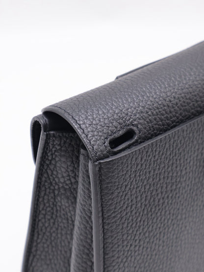 HERMES Halzan 25 - Noir 黑銀 W