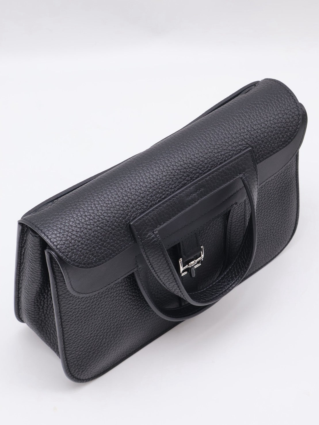 HERMES Halzan 25 - Noir 黑銀 W