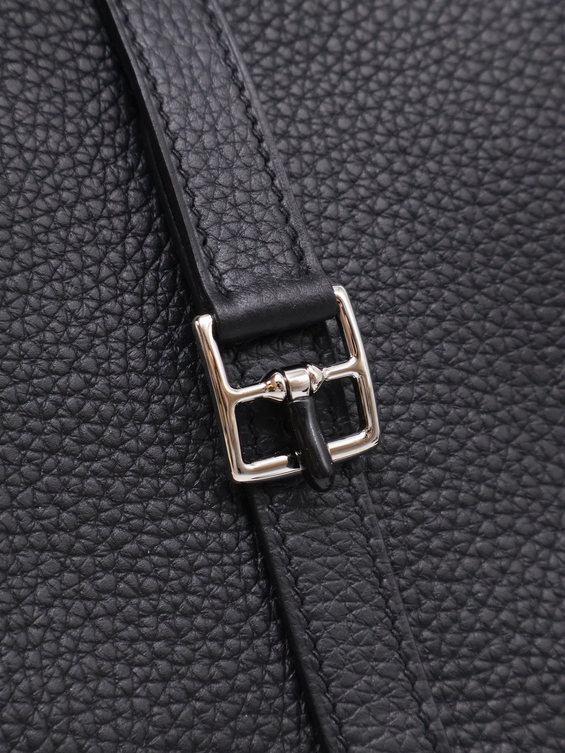 HERMES Halzan 25 - Noir 黑銀 W