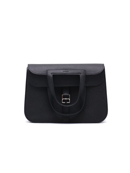 HERMES Halzan 25 - Noir 黑銀 W