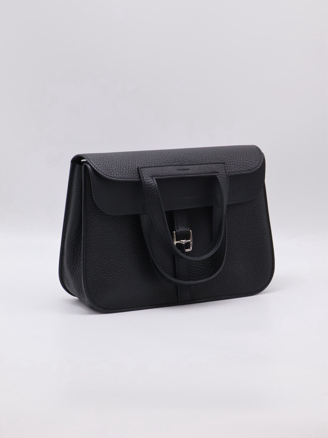 HERMES Halzan 25 - Noir 黑銀 W