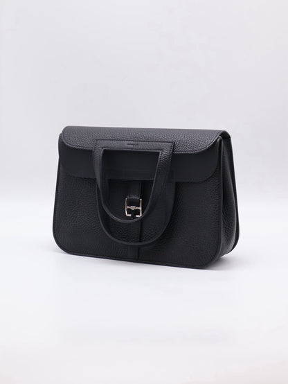 HERMES Halzan 25 - Noir 黑銀 W