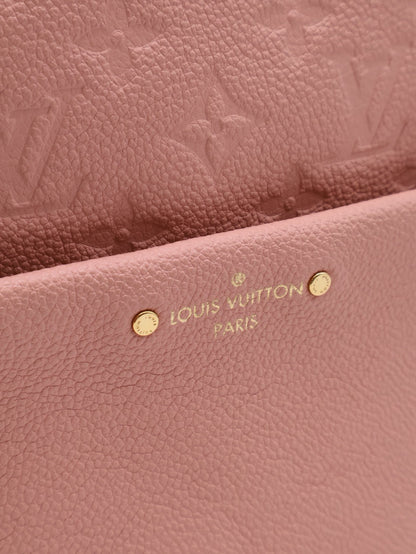 LOUIS VUITTON 壓紋牛皮後背包 - 粉