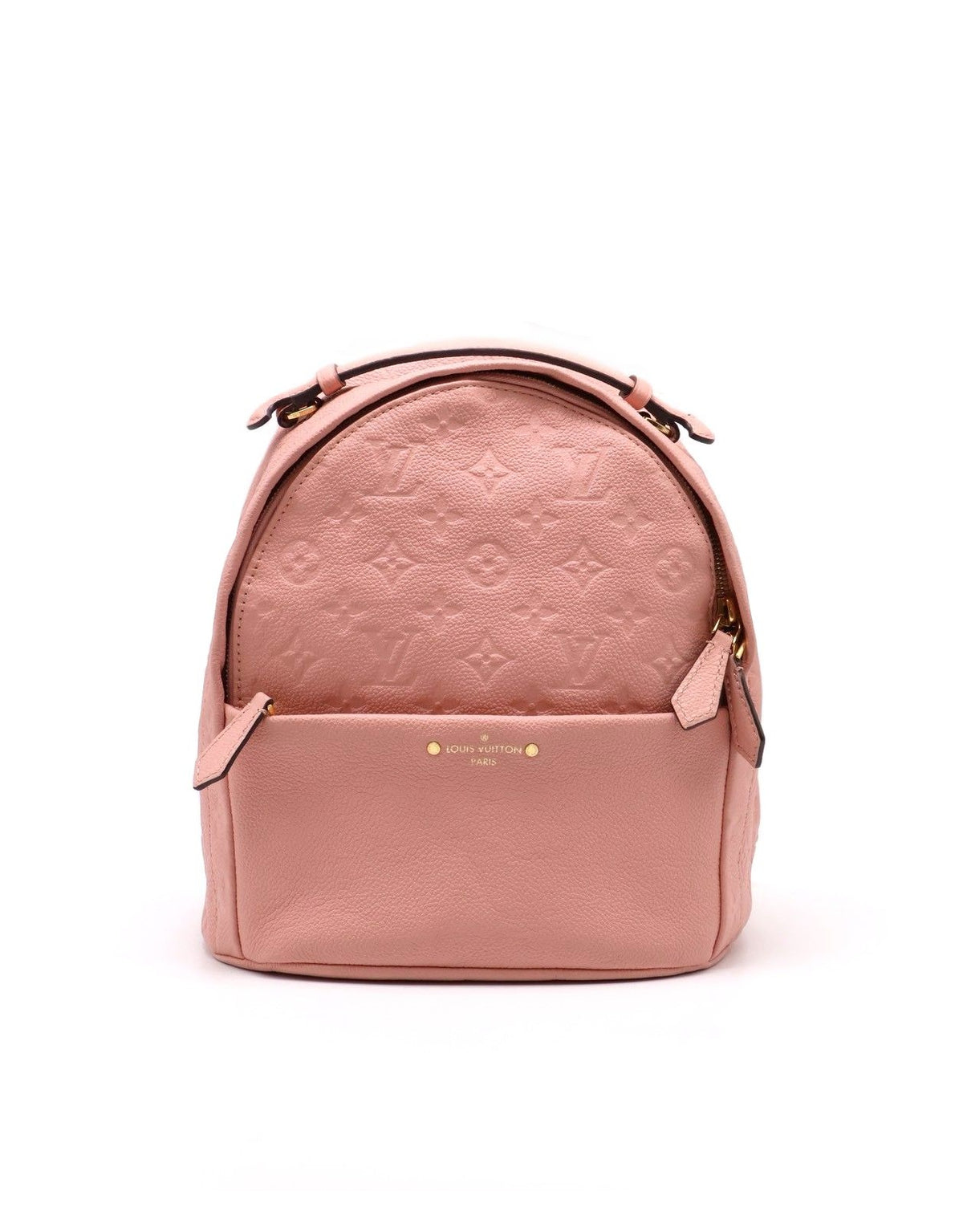 LOUIS VUITTON 壓紋牛皮後背包 - 粉