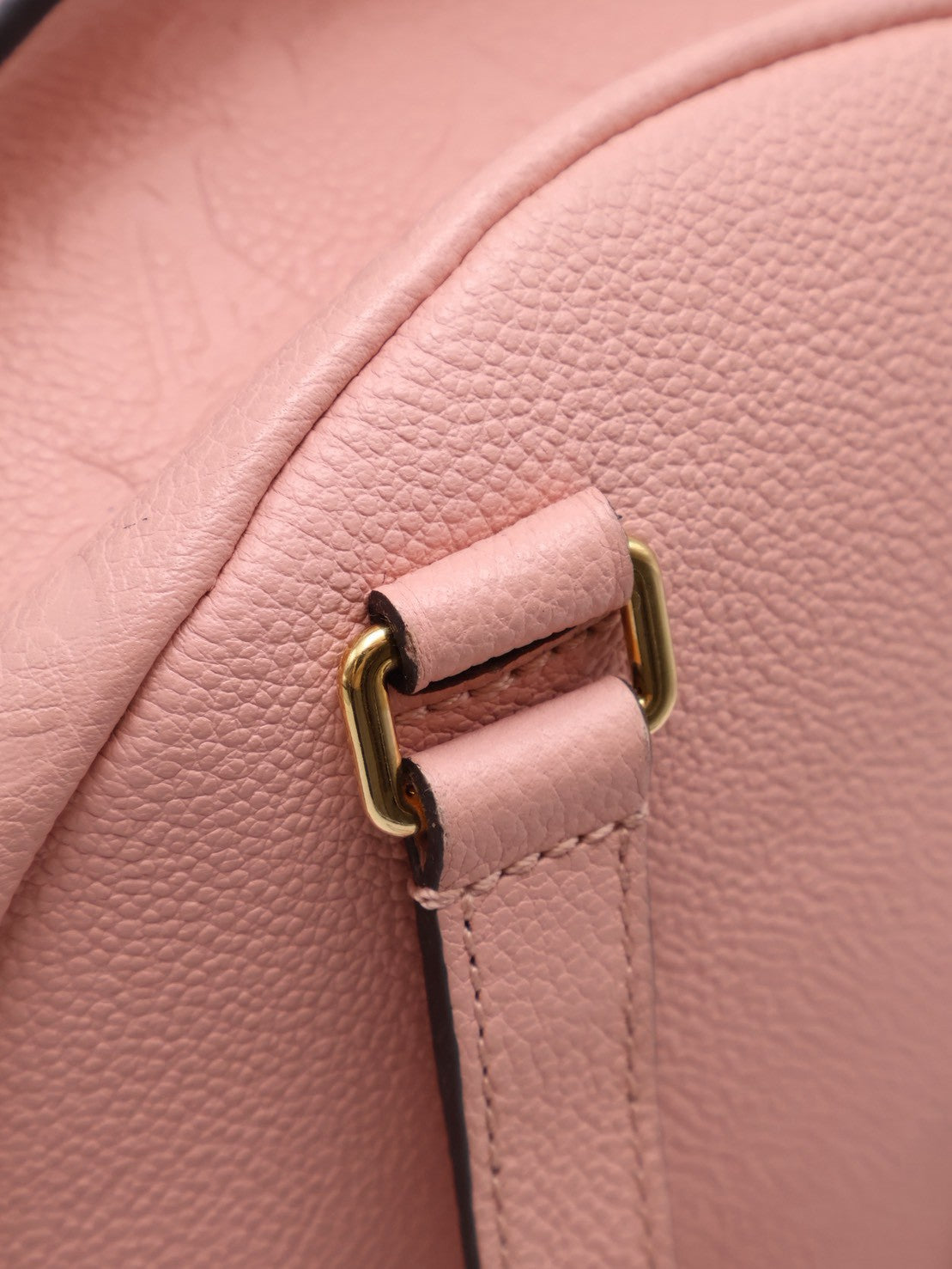 LOUIS VUITTON 壓紋牛皮後背包 - 粉