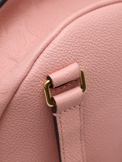 LOUIS VUITTON 壓紋牛皮後背包 - 粉