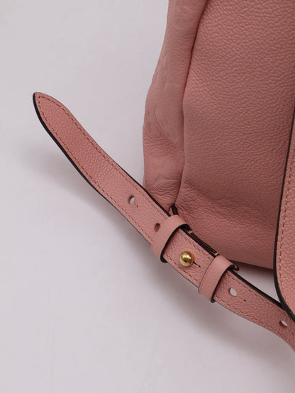 LOUIS VUITTON 壓紋牛皮後背包 - 粉