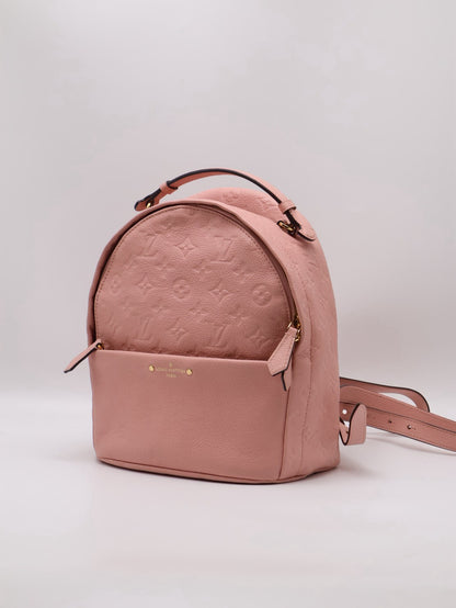 LOUIS VUITTON 壓紋牛皮後背包 - 粉