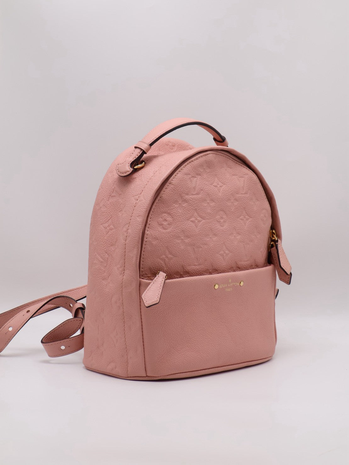 LOUIS VUITTON 壓紋牛皮後背包 - 粉