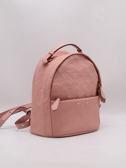 LOUIS VUITTON 壓紋牛皮後背包 - 粉
