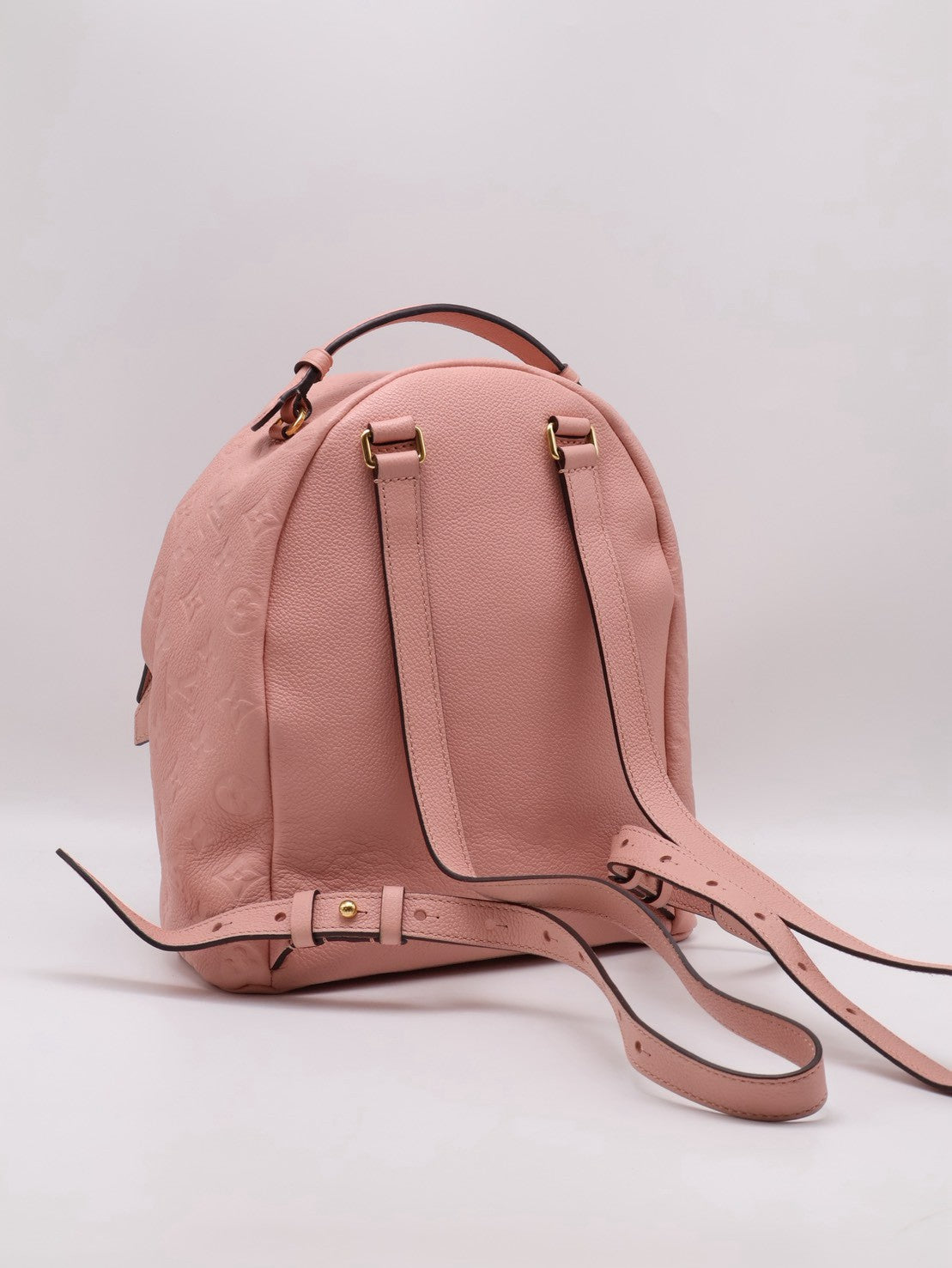 LOUIS VUITTON 壓紋牛皮後背包 - 粉