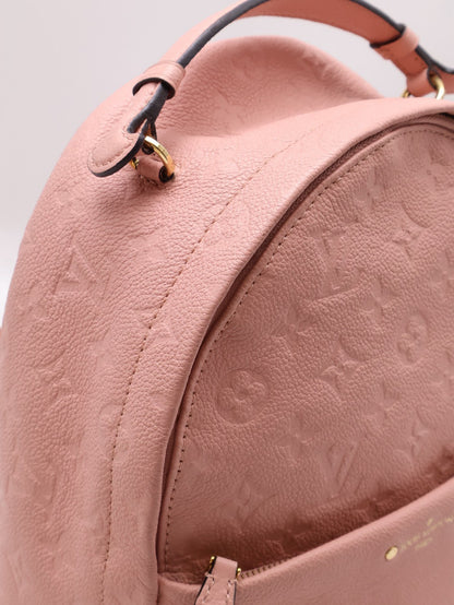 LOUIS VUITTON 壓紋牛皮後背包 - 粉