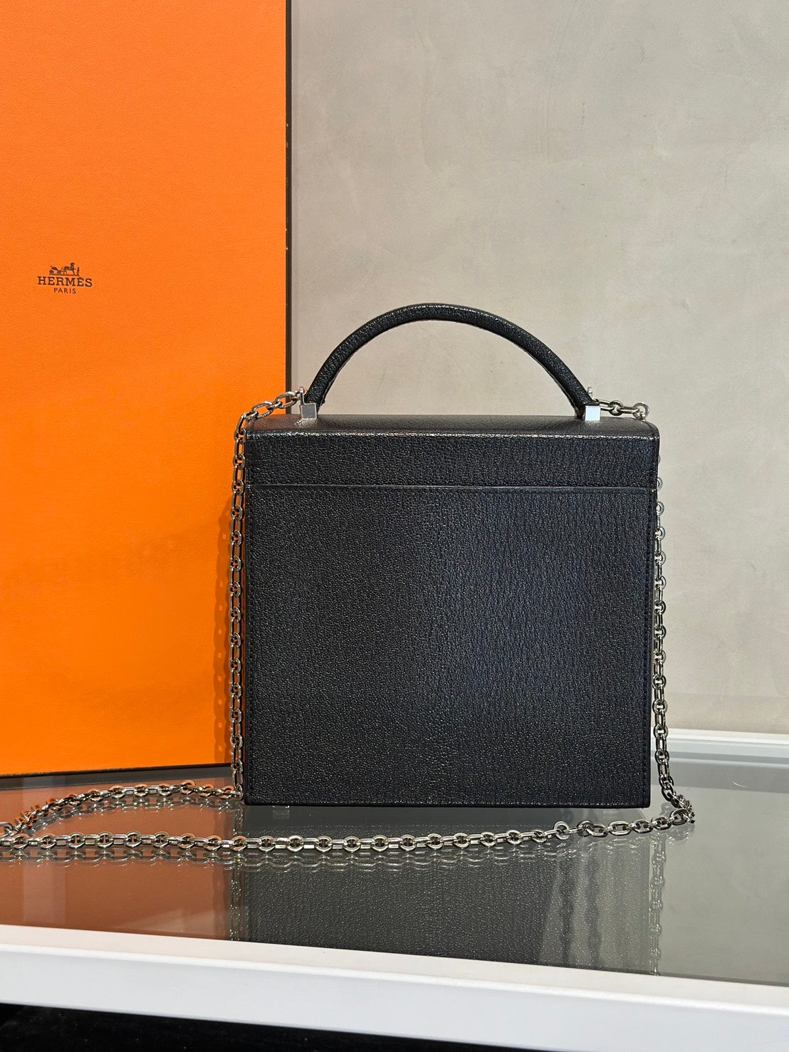 HERMES Cinhetic Box - Noir 89 黑銀 C