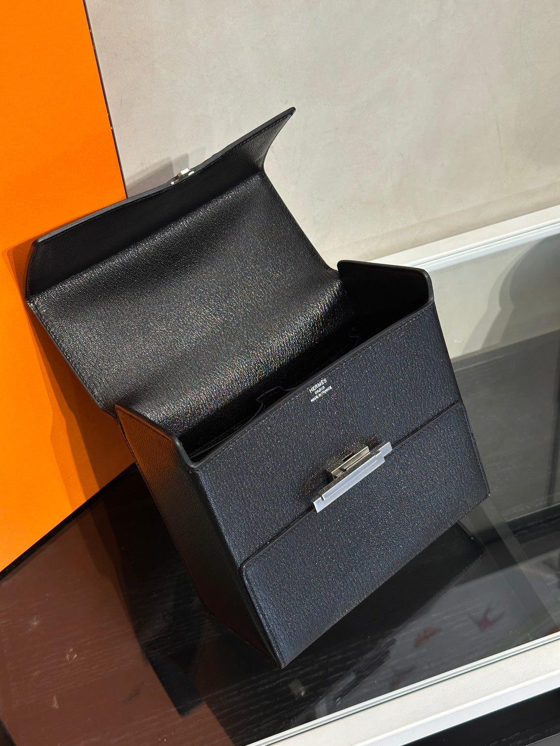 HERMES Cinhetic Box - Noir 89 黑銀 C