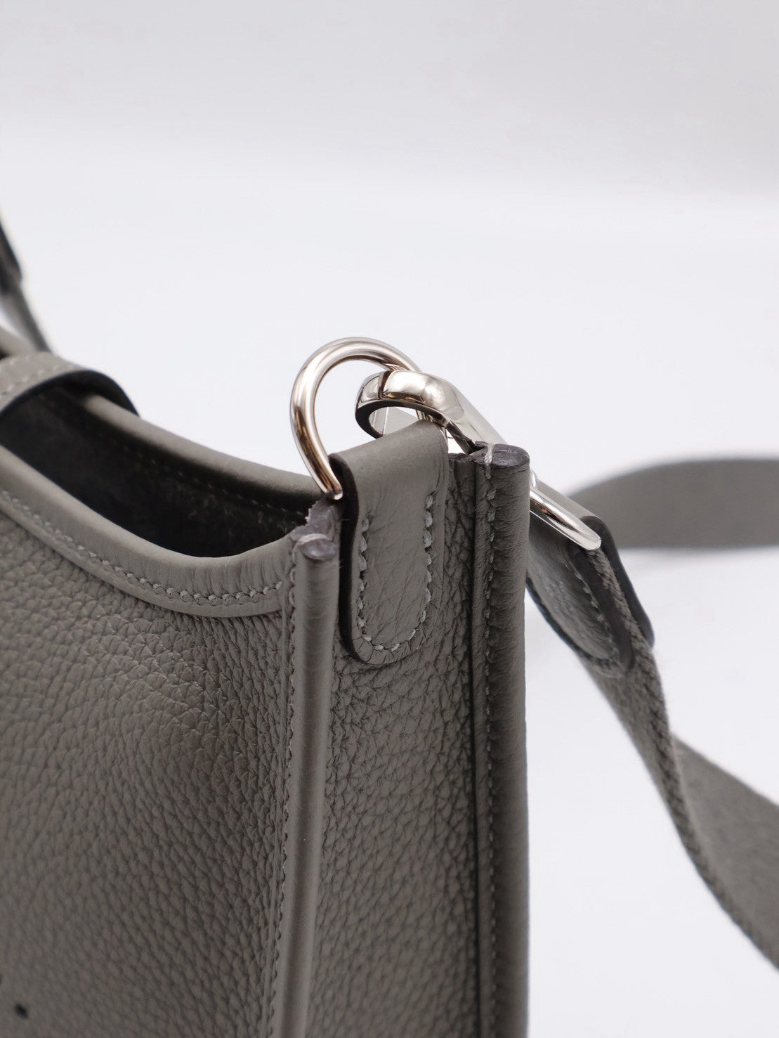 HERMES Mini Evelyne - Gris Meyer 0L 積雨雲灰銀 U