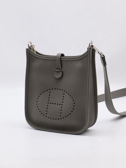HERMES Mini Evelyne - Gris Meyer 0L 積雨雲灰銀 U