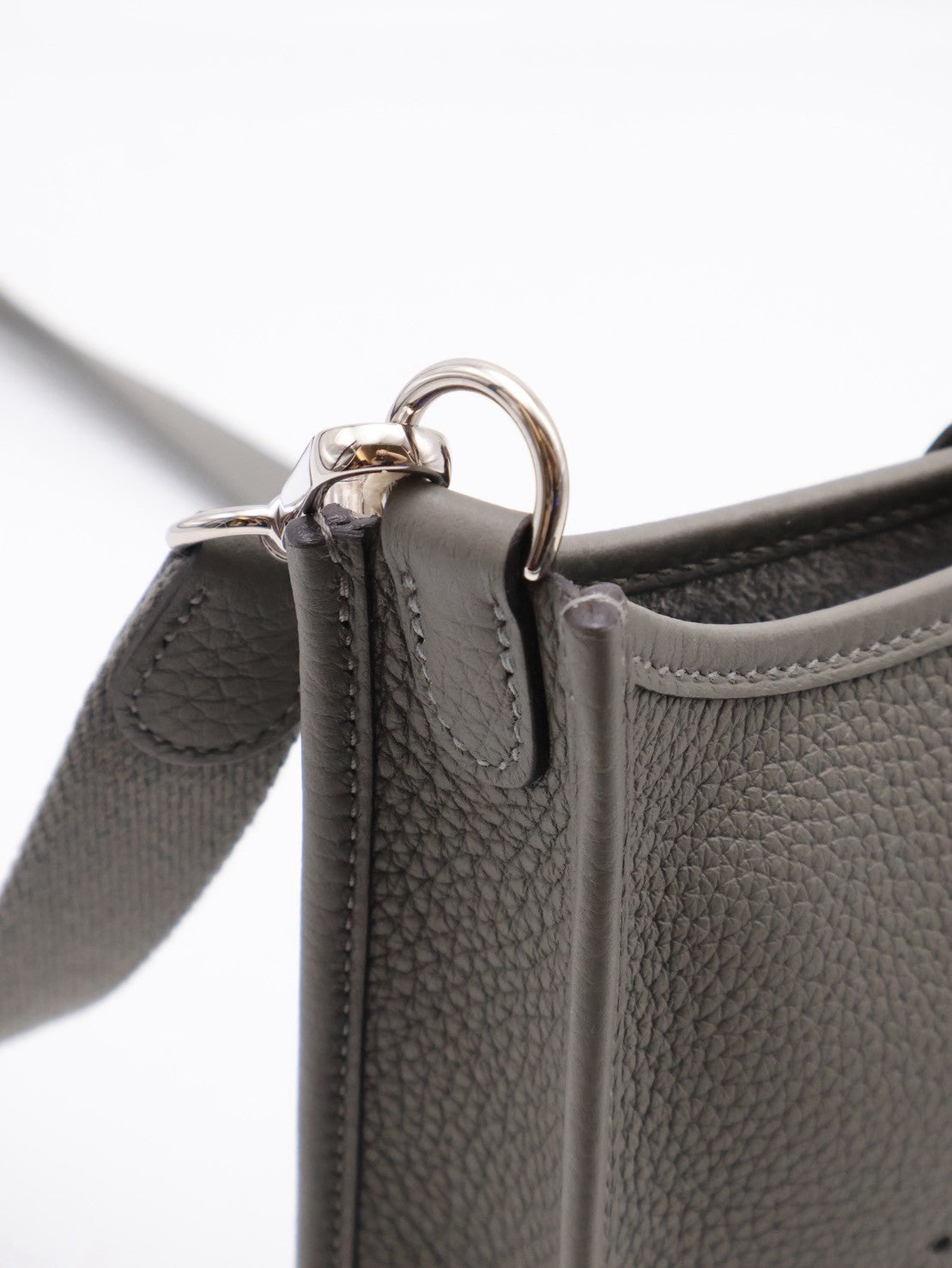 HERMES Mini Evelyne - Gris Meyer 0L 積雨雲灰銀 U