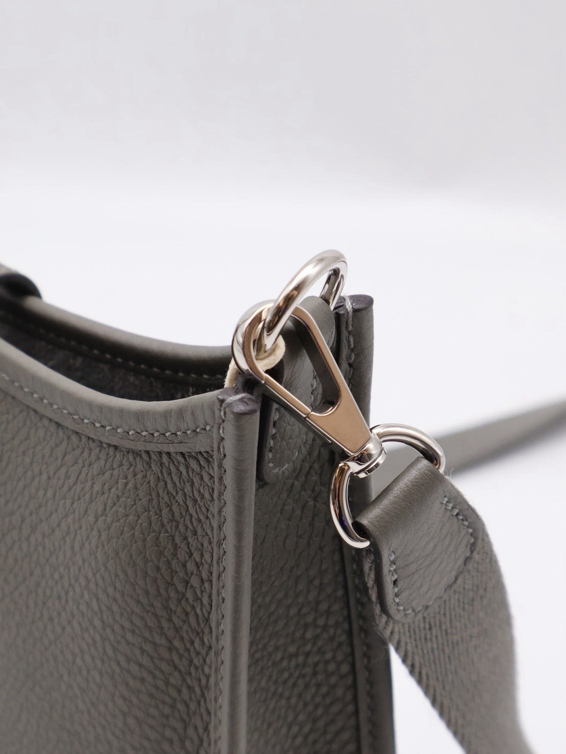 HERMES Mini Evelyne - Gris Meyer 0L 積雨雲灰銀 U