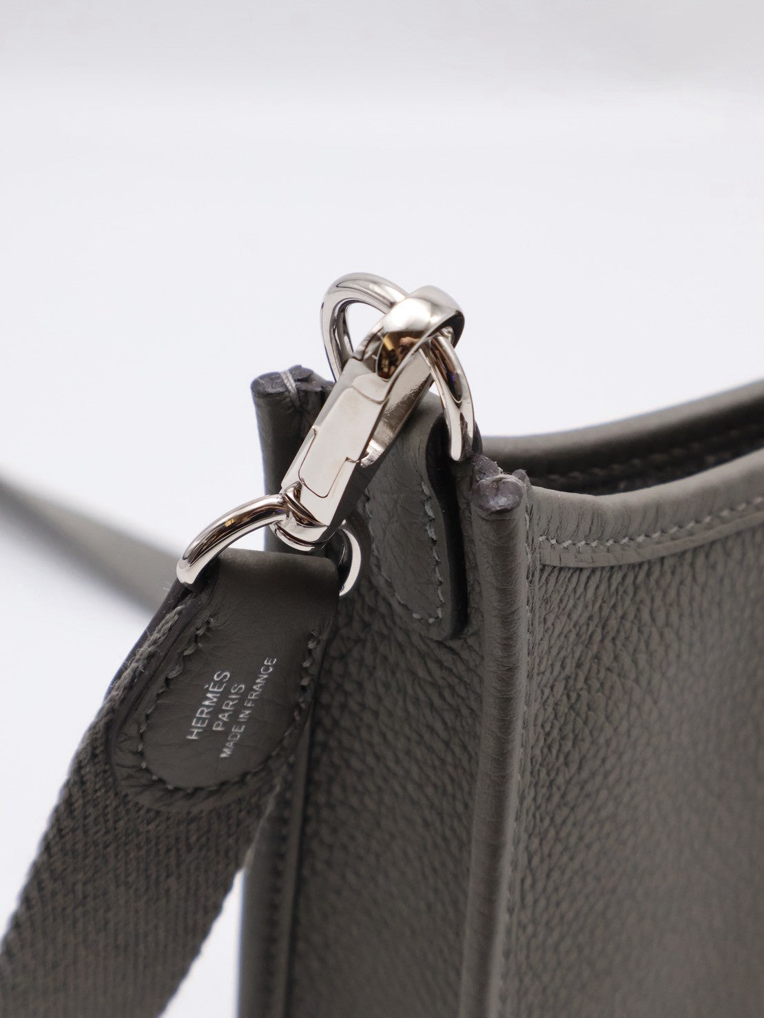 HERMES Mini Evelyne - Gris Meyer 0L 積雨雲灰銀 U