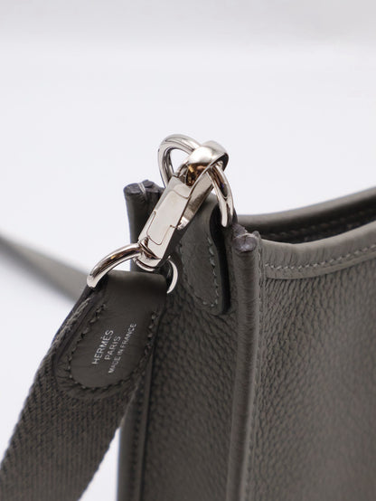 HERMES Mini Evelyne - Gris Meyer 0L 積雨雲灰銀 U
