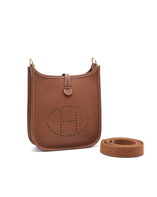 HERMES Mini Evelyne - Gold 37 金棕金 W