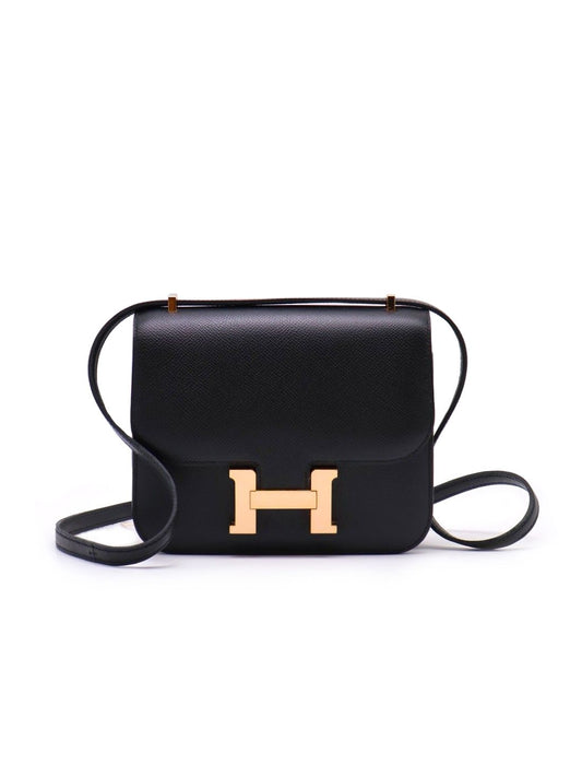 HERMES Mini Constance 19 - Noir 89 黑玫瑰金 C
