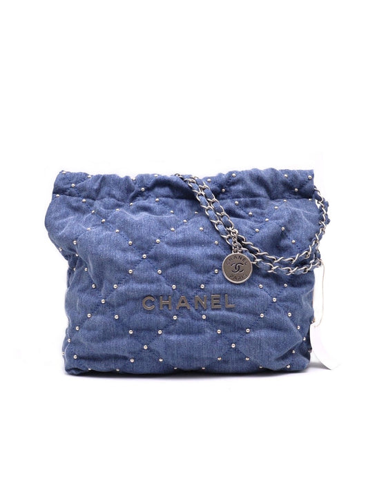 CHANEL 22 Bag - 小號鉚釘牛仔