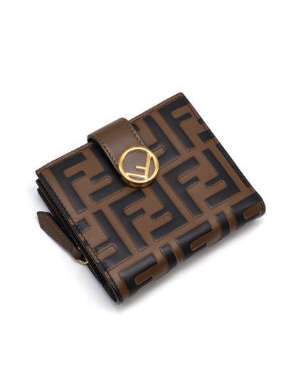 FENDI 經典FF雙折短夾