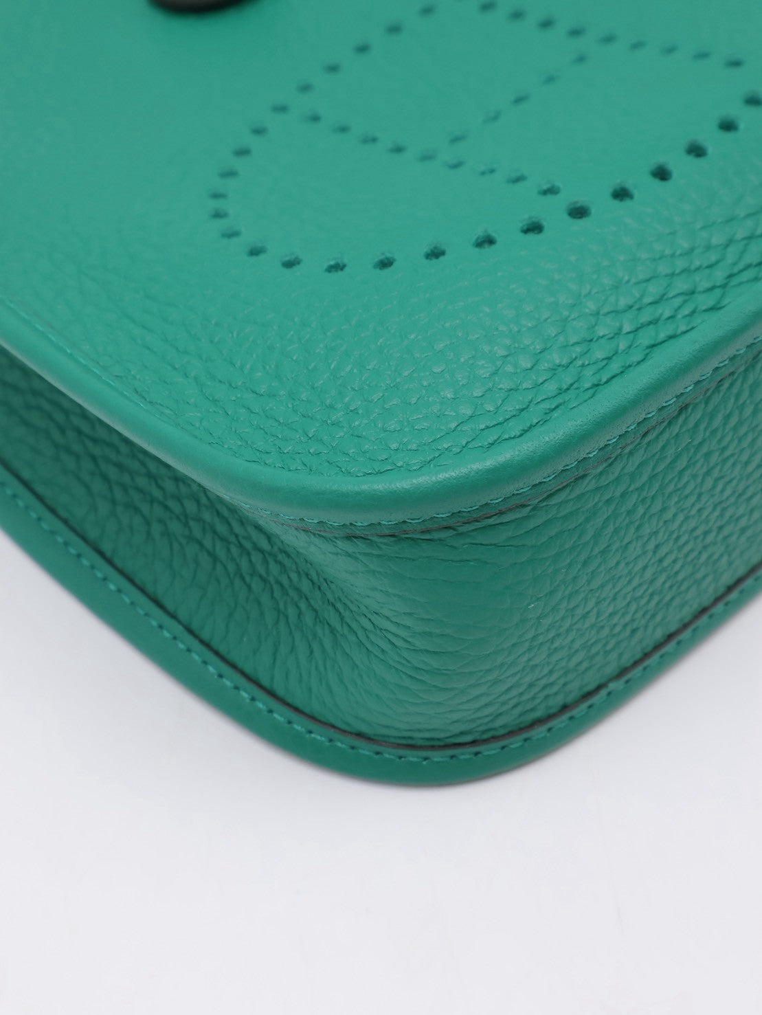 HERMES Mini Evelyne - Vert Vertigo U4 絲絨綠金 W