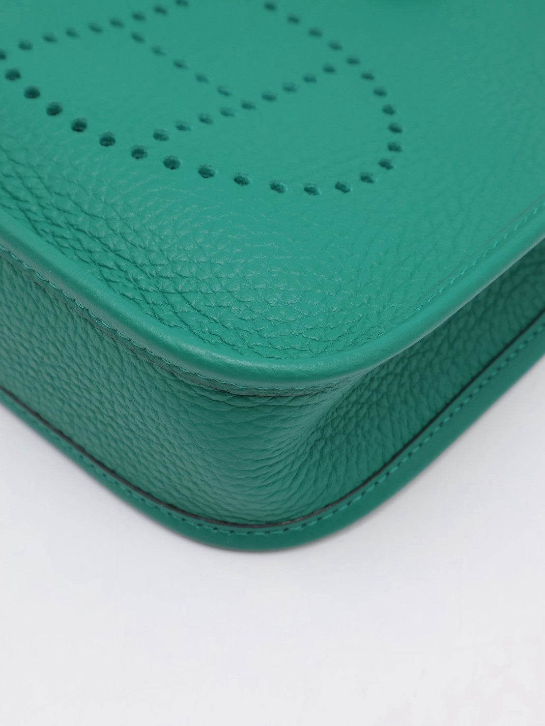 HERMES Mini Evelyne - Vert Vertigo U4 絲絨綠金 W