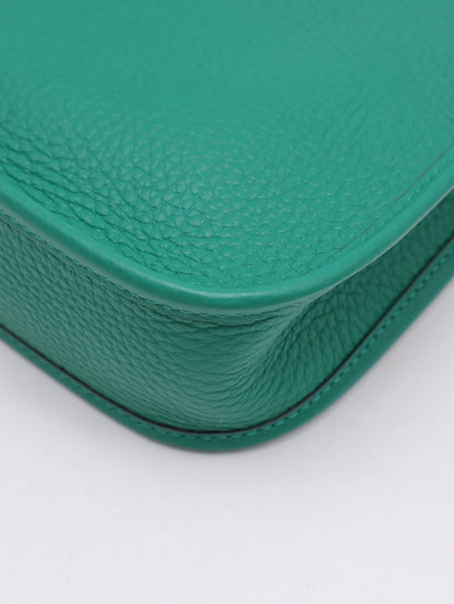 HERMES Mini Evelyne - Vert Vertigo U4 絲絨綠金 W