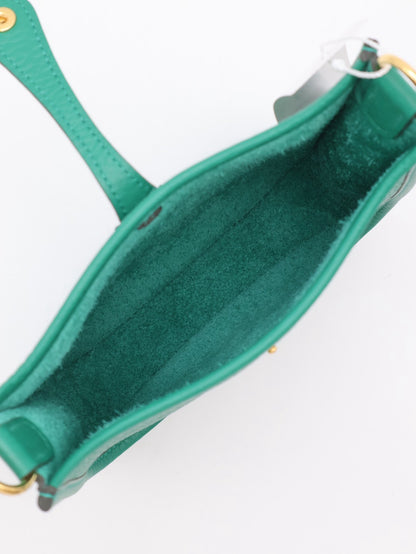 HERMES Mini Evelyne - Vert Vertigo U4 絲絨綠金 W