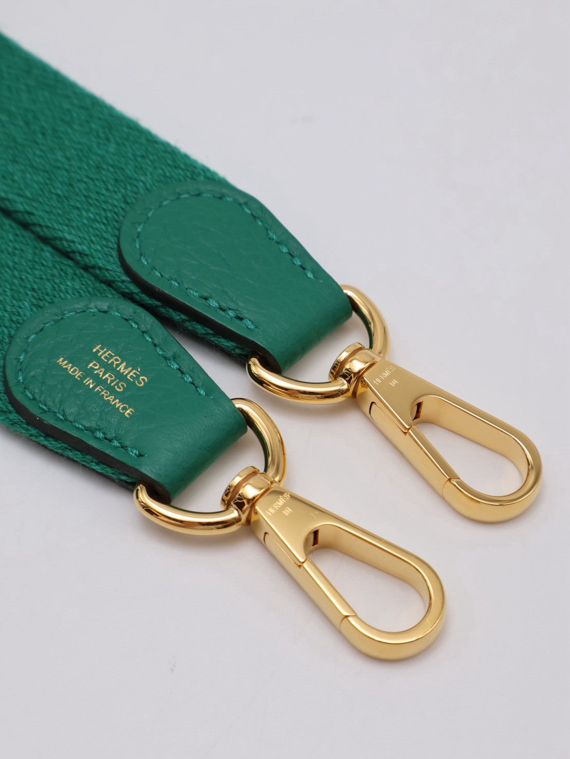 HERMES Mini Evelyne - Vert Vertigo U4 絲絨綠金 W