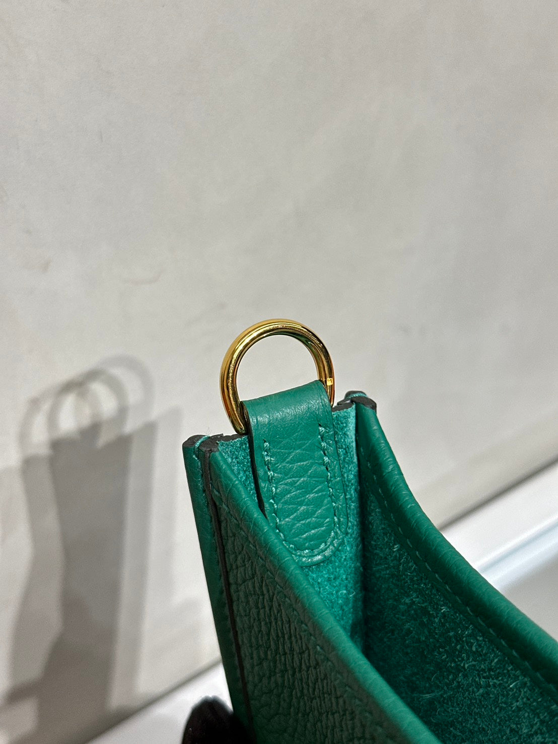 HERMES Mini Evelyne - Vert Vertigo U4 絲絨綠金 W