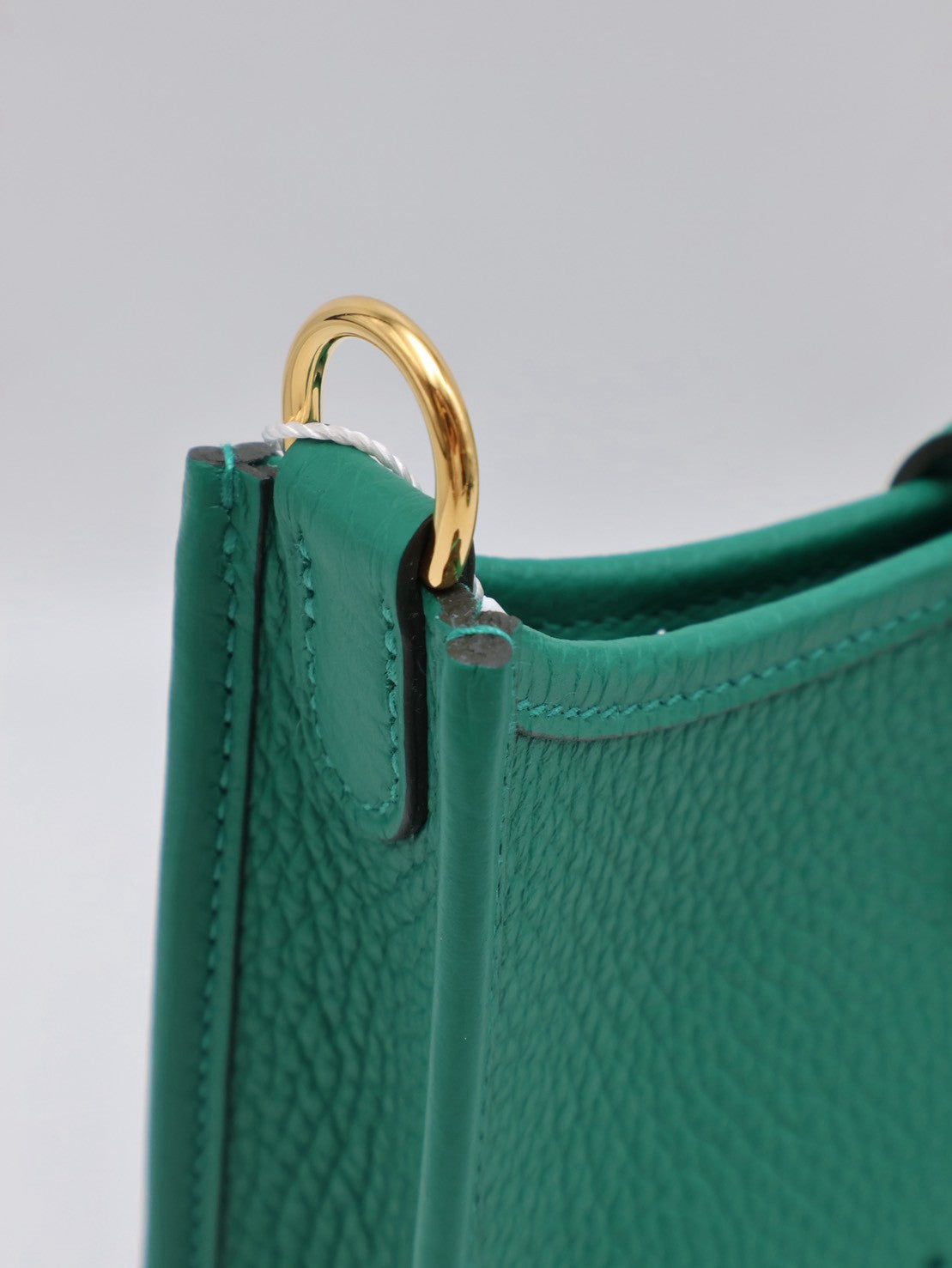 HERMES Mini Evelyne - Vert Vertigo U4 絲絨綠金 W