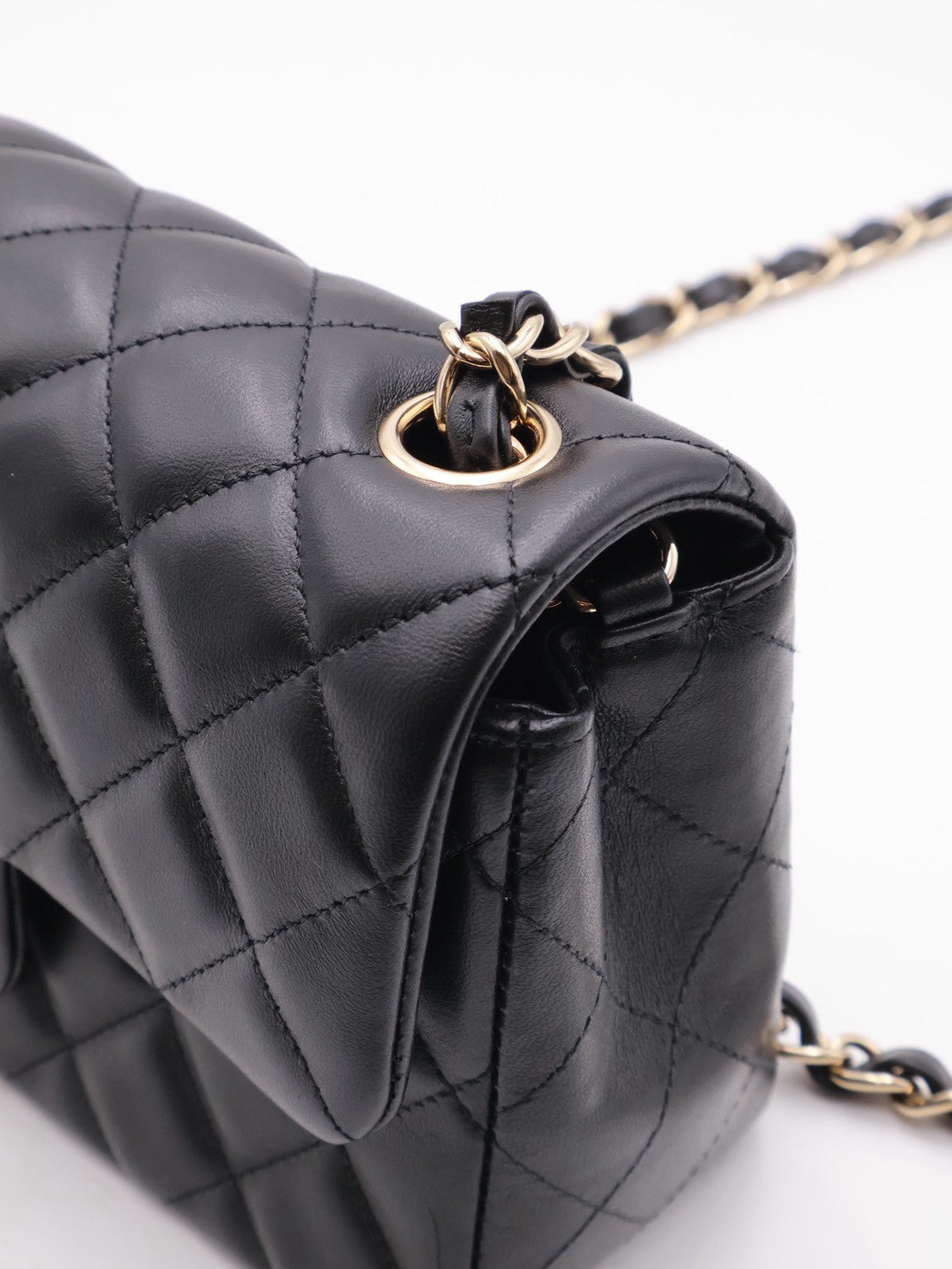 CHANEL 經典口蓋包Mini CF20 - 黑金