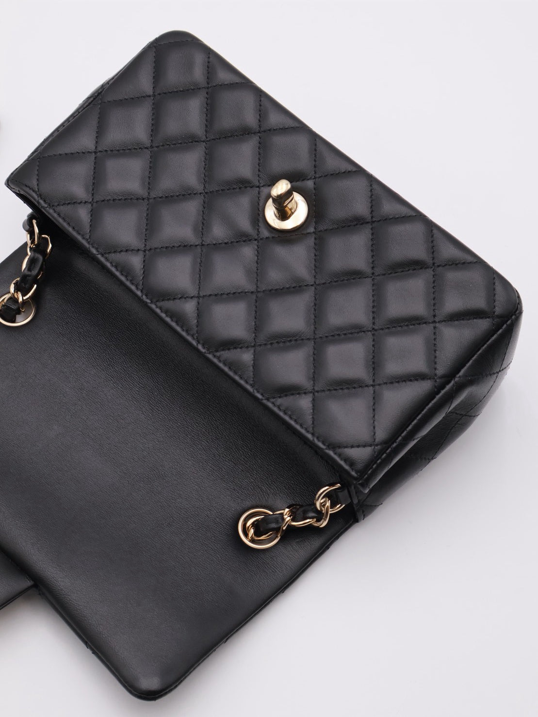 CHANEL 經典口蓋包Mini CF20 - 黑金
