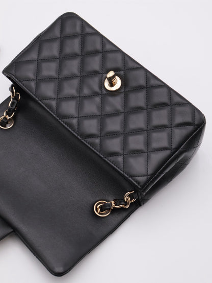 CHANEL 經典口蓋包Mini CF20 - 黑金