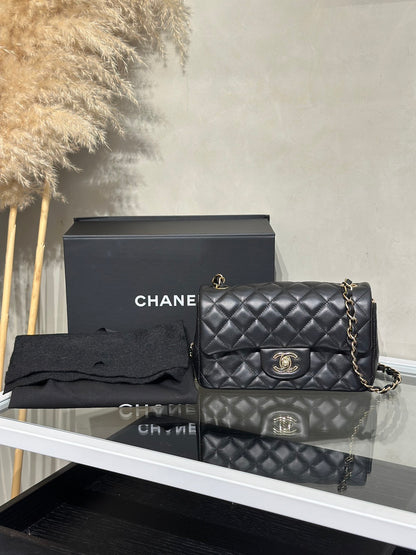 CHANEL 經典口蓋包Mini CF20 - 黑金