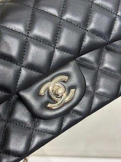 CHANEL 經典口蓋包Mini CF20 - 黑金