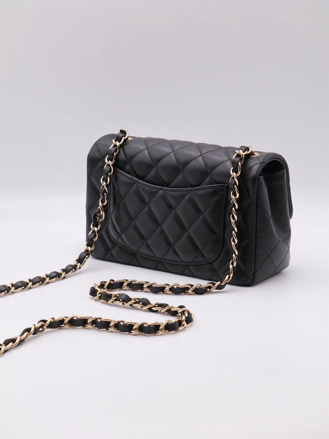CHANEL 經典口蓋包Mini CF20 - 黑金