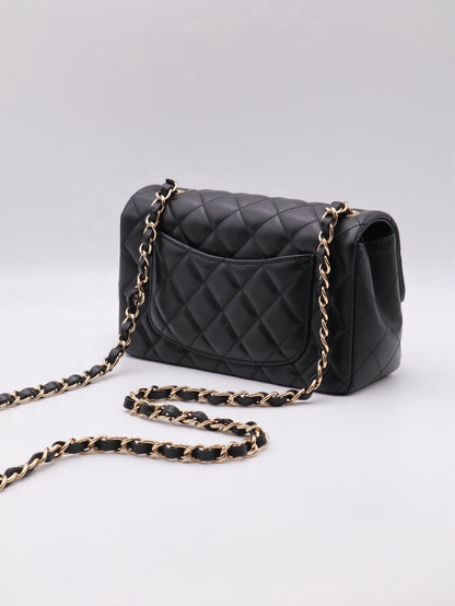CHANEL 經典口蓋包Mini CF20 - 黑金
