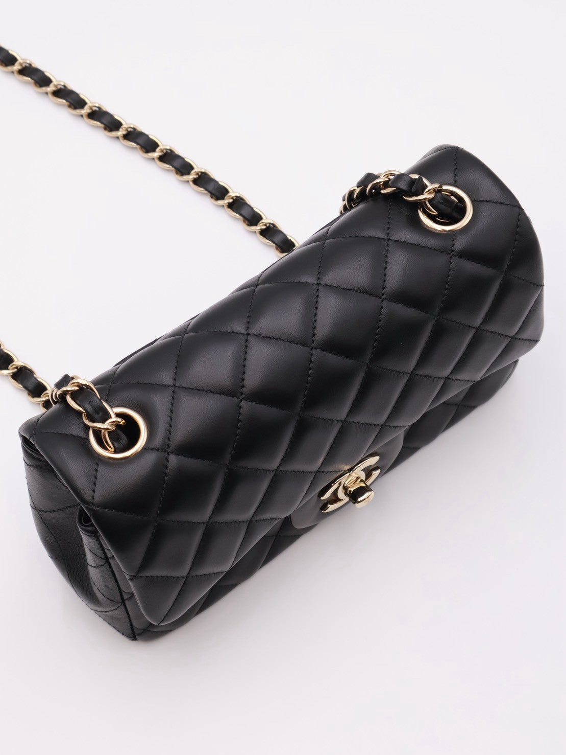 CHANEL 經典口蓋包Mini CF20 - 黑金