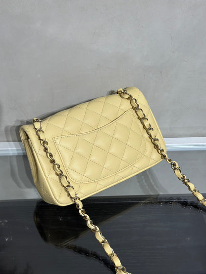 CHANEL 經典口蓋包Mini CF20 - 小雞黃金